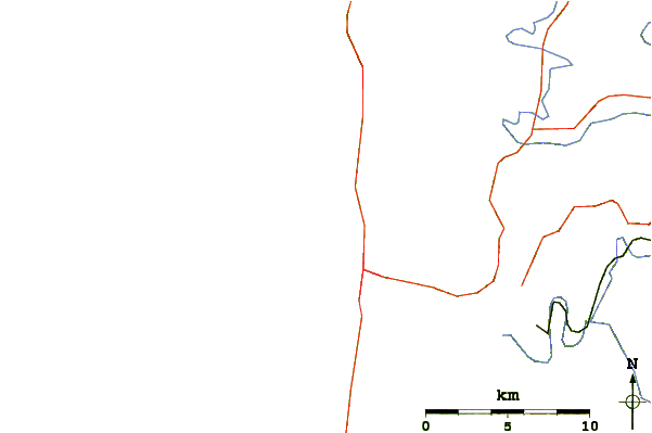 Routes et rivières à proximité Avalanche