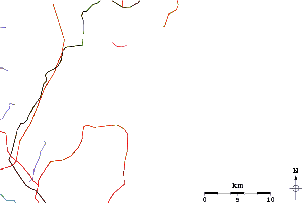 Routes et rivières à proximité Avalon-North