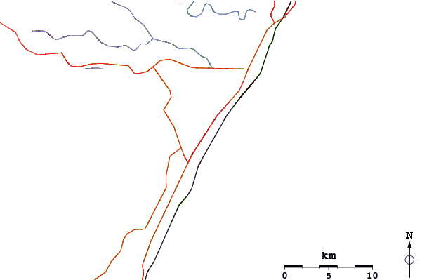 Routes et rivières à proximité Baggies
