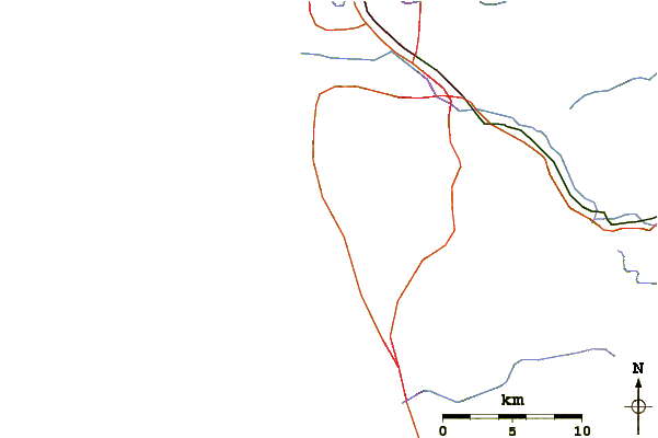 Routes et rivières à proximité Baja Malibu