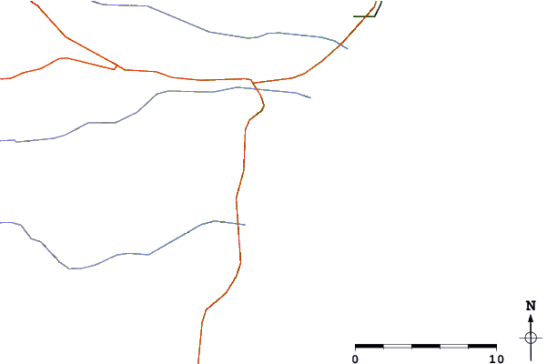 Routes et rivières à proximité Bajada de los Palitos