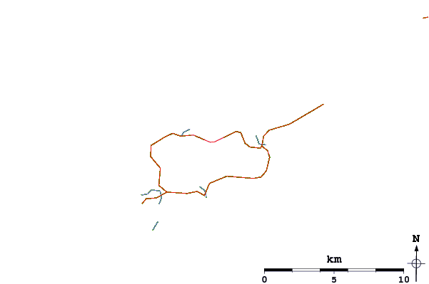 Routes et rivières à proximité Balephetrish (Tiree)