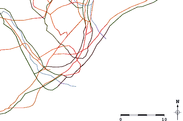 Routes et rivières à proximité Barceloneta