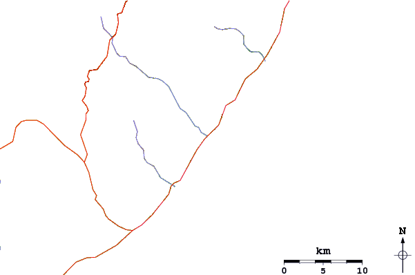 Routes et rivières à proximité Barranca