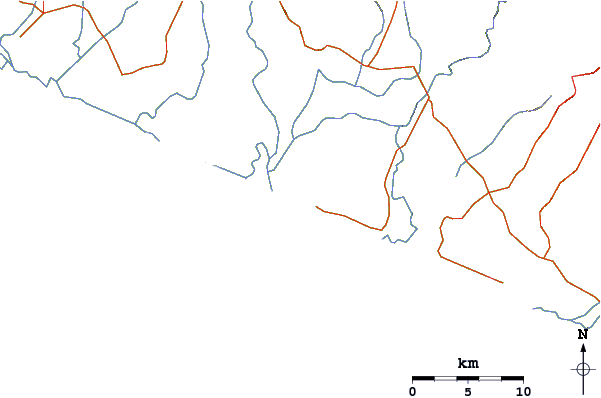 Routes et rivières à proximité Barre de la Gabina