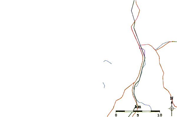 Routes et rivières à proximité Bastendorff Beach