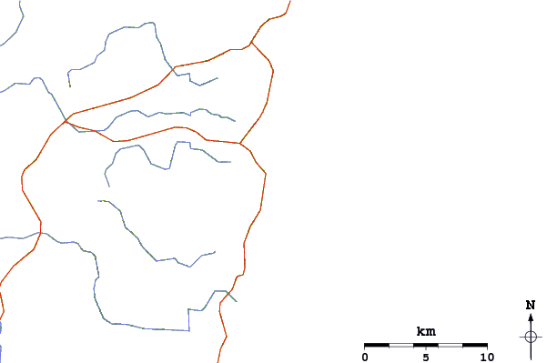 Routes et rivières à proximité Bears Beach