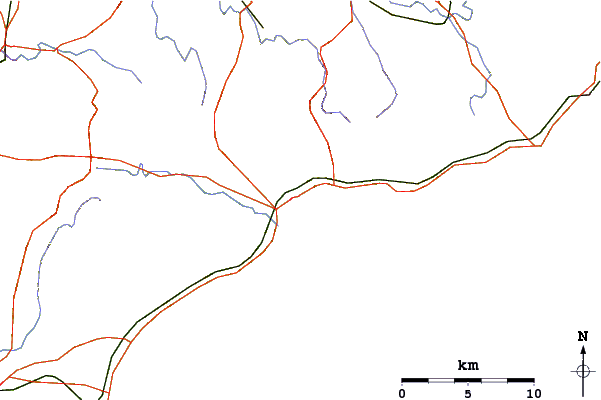 Routes et rivières à proximité Big Ben