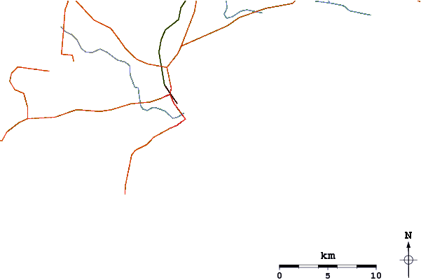 Routes et rivières à proximité Blacknose Point