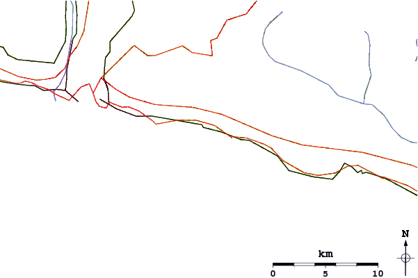Routes et rivières à proximité Bogliasco