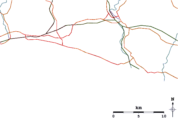 Routes et rivières à proximité Brighton