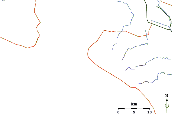 Routes et rivières à proximité Cabo Blanco
