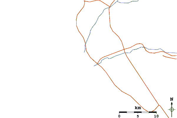Routes et rivières à proximité Cabo Colonet