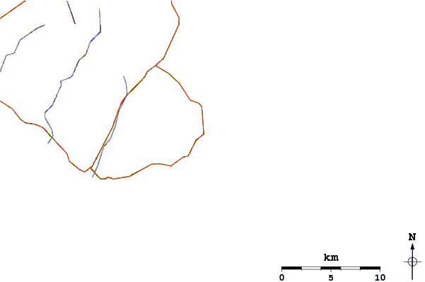 Routes et rivières à proximité Cala Pira