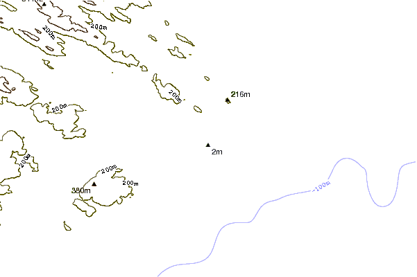 Littoral autour Cannibal Bay