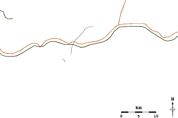 Routes et rivières à proximité Canto de Jacone