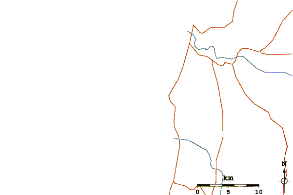 Routes et rivières à proximité Cap Sim