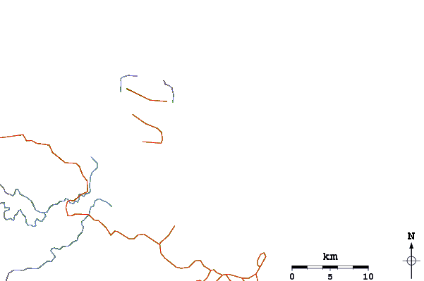 Routes et rivières à proximité Cape Barabar