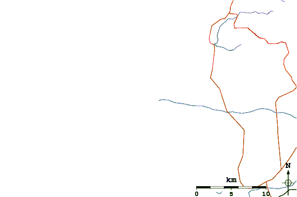 Routes et rivières à proximité Capo Mannu Point