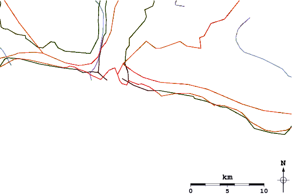 Routes et rivières à proximité Capo Marina