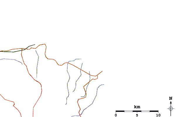 Routes et rivières à proximité Capo Vieste