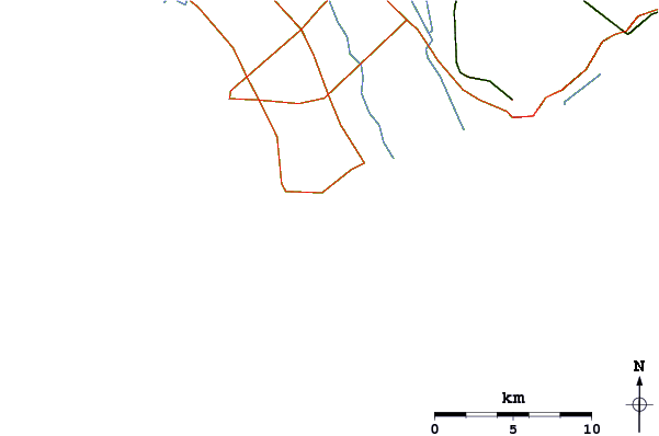 Routes et rivières à proximité Carrubo