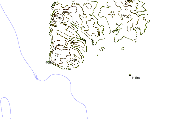 Littoral autour Carskiey Bay