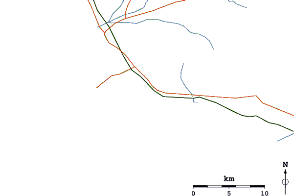 Routes et rivières à proximité Cartello (Ansedonia)