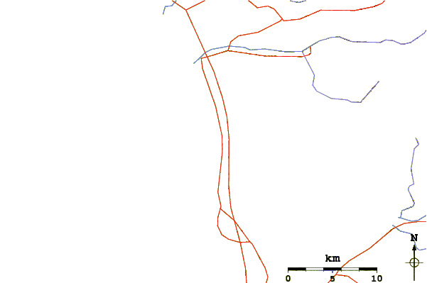 Routes et rivières à proximité Casas