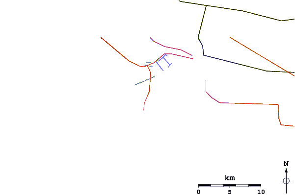 Routes et rivières à proximité Caves