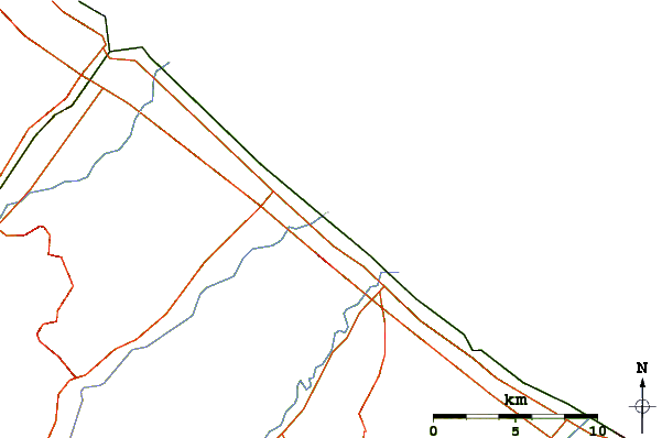 Routes et rivières à proximité Cesano Piramidi