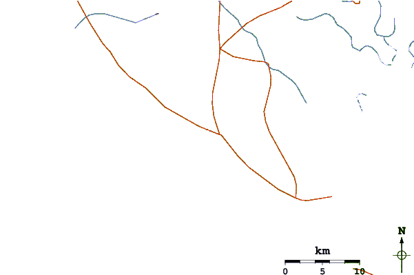 Routes et rivières à proximité Chabela (Playas de villamil)
