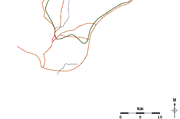 Routes et rivières à proximité Chikura