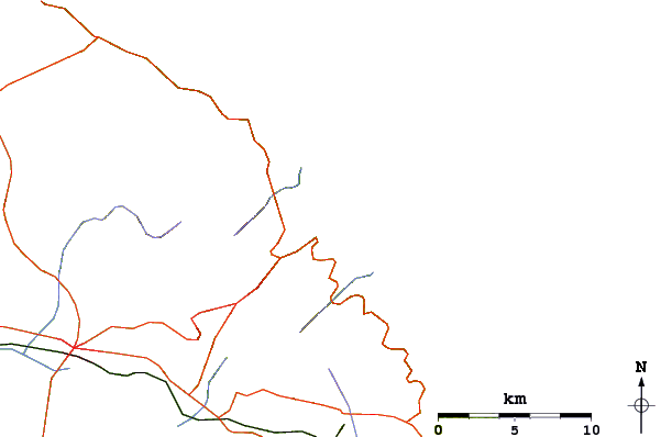 Routes et rivières à proximité Chorefto