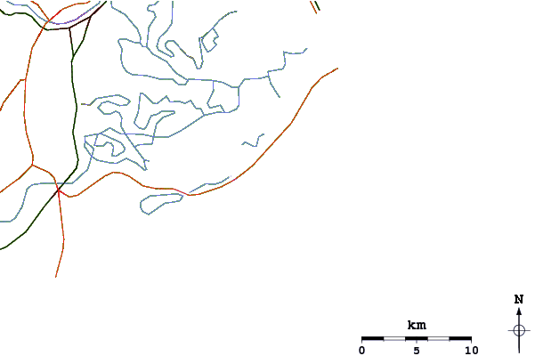 Routes et rivières à proximité Cigana