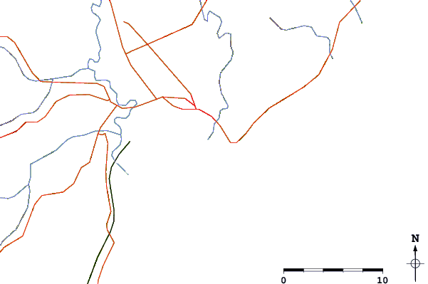 Routes et rivières à proximité Cliffs