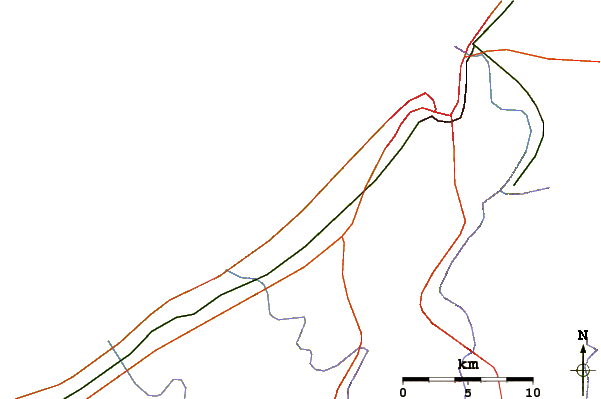 Routes et rivières à proximité Contrebandiers