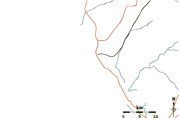 Routes et rivières à proximité Cote Sauvage