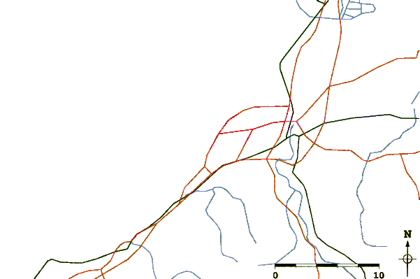 Routes et rivières à proximité Biarritz - Cote des Basques