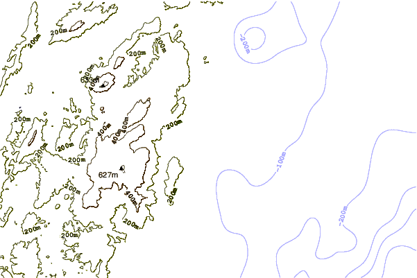 Littoral autour Cray Bay