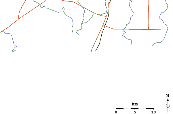 Routes et rivières à proximité Crazies