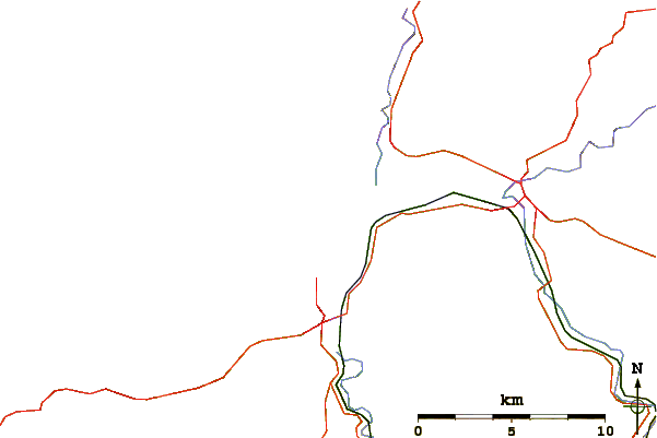 Routes et rivières à proximité Crow Point