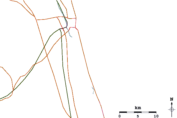 Routes et rivières à proximité D Country