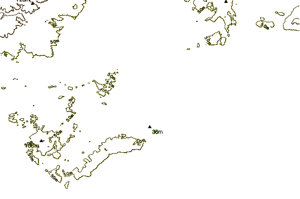 Littoral autour D'Estrees Bay