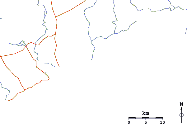 Routes et rivières à proximité Dagbego