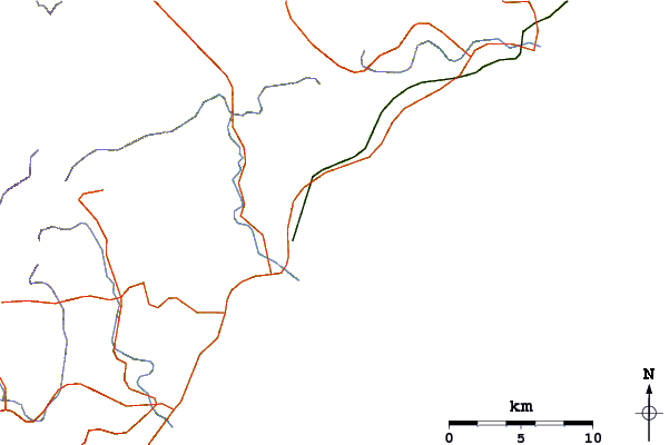 Routes et rivières à proximité Dead Man's Land