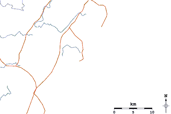 Routes et rivières à proximité Depot Beach