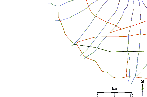 Routes et rivières à proximité Desperation Point