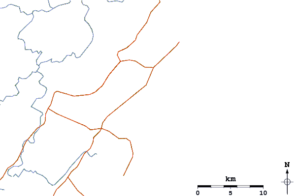 Routes et rivières à proximité Dum Dums