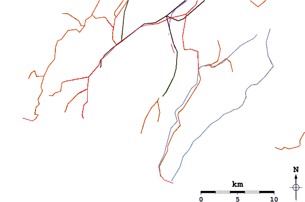 Routes et rivières à proximité Eastbourne